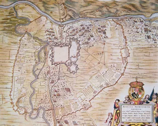 Plan der Zitadelle von Turin während der Belagerung von 1640
