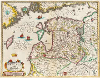 Livonia-Karte, Vulgo Lyefland, Atlas Maior