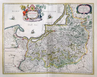 Karte von Ostpreußen aus 