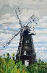 Die Windmühle, 2000 (Acryl)