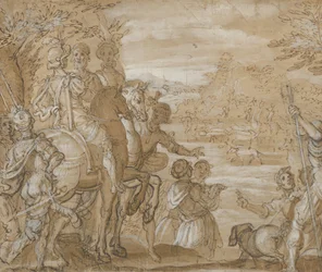 Eine Jagdgesellschaft