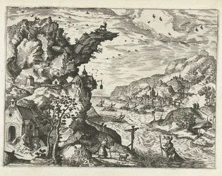 Landschaft mit dem heiligen Christophorus