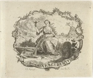 Frau mit brennender Lampe