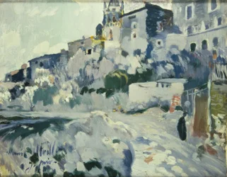 Utrillo gewidmetes Gemälde