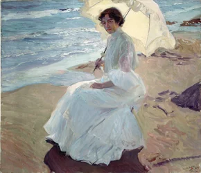 Clotilde am Strand