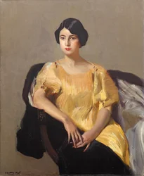 Elena in einem gelben Gewand, 1909