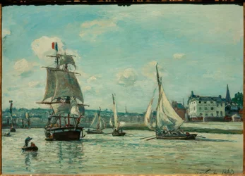 Einfahrt in den Hafen von Honfleur