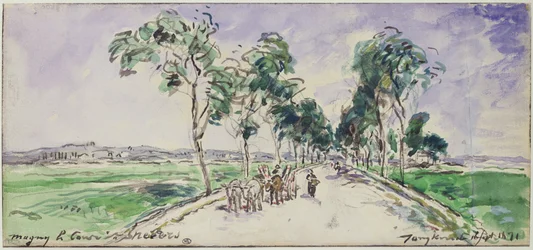 Straße nach Magny bei Nevers, 1871