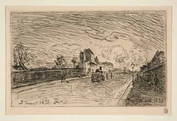 Sortie de la Maison Cochin (Faubourg Saint-Jacques) [Ausgang aus dem Cochin-Haus (Faubourg Saint-Jacques)