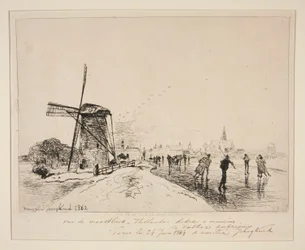 Ansicht der Stadt Maaslins (Holland)
