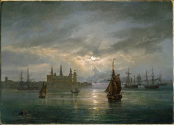 Schloss Kronborg im Mondlicht