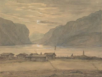 Skjolden im Mondschein