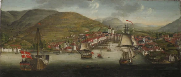 Ansicht des Hafens von Bergen