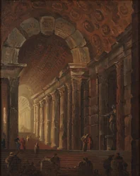 Eine gewölbte Treppe, ca. 1783