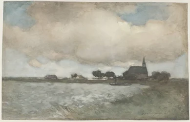 Ansicht der Kirche in Noordse Dorp bei Noorden