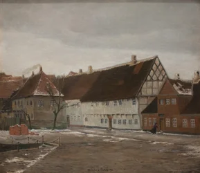Winterabend in Ribe, Jütland