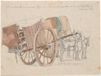 Ein Hühnerhändlerwagen