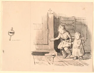 Rumlepotten. Links kleine Studie von Rumlepotten