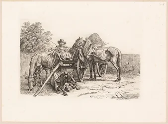 Bauer und sein Wagen