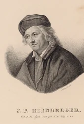 Porträt des Komponisten Johann Philipp Kirnberger