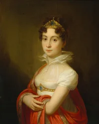 Jugendliches Porträt der Kaiserin Maria Ludovica (1787-1816) mit Diadem