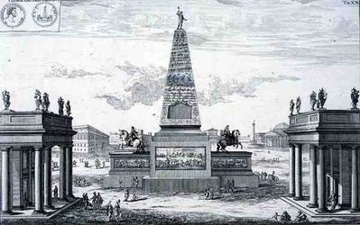 Obelisk gewidmet Marcus Aurelius Antoninus (161-80) und Lucius Aurelius Verus (161-69), Griechenland, aus 