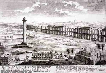 Ruinen des großen Aquädukts in Karthago, aus 