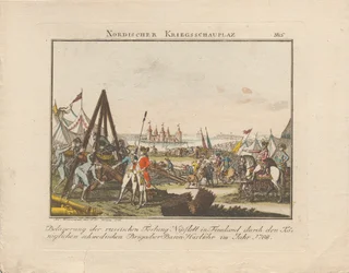 Belagerung der russischen Festung Nyslott in Finnland