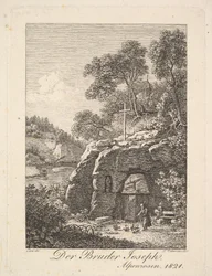 Bruder Joseph in den Alpen, 1820