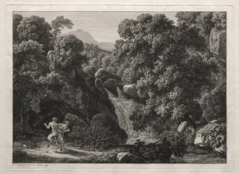 Heroische Landschaft: Der Satyr und die Nymphe