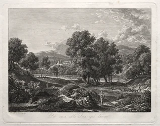 Heroische Landschaft: Der Tanz des Hirten auf der Brücke