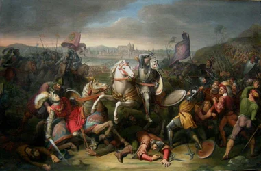 Herzog Erich von Calenberg rettet Kaiser Maximilian in der Schlacht bei Regensburg