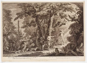 Adams erstes Treffen mit Eva