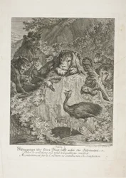 Fabel V, Tafel fünf aus Lehrreiche Fabeln aus dem Reiche der Tiere