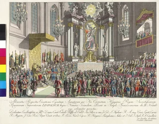 Krönung Kaiser Leopolds II. zum König von Ungarn am 15. November 1790 in Bratislava