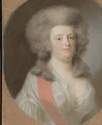 Augusta Maria Carolina von Nassau-Weilburg (1764-1802). Nichte von Wilhelm V., Prinz von Oranien-Nassau, Tochter seiner Schwester Carolina