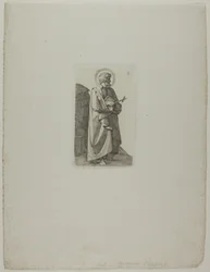 Heiliger Philipp Neri mit Kreuz und Buch