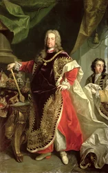 Karl VI. (1685-1740), Kaiser des Heiligen Römischen Reiches, in der Ordenstracht des Ordens vom Goldenen Vlies