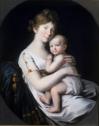 Kronprinzessin Luise von Preußen mit Kronprinz Friedrich Wilhelm IV., 1796
