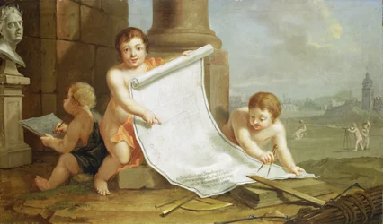 Allegorie, die die Einebnung der alten Befestigungen darstellt, ca. 1768