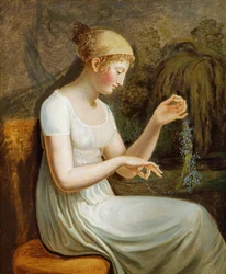 Mädchen mit Blumen
