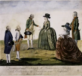 Treffen von Katharina II. und Joseph II. am Dnjepr