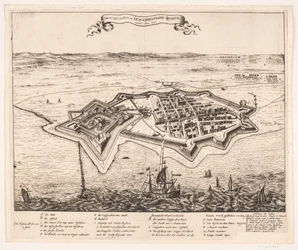 Stadt und Castel Landscron von I.K.M Christiano Quinto erobert Anno 1676