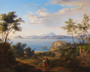 Die Bucht von Pozzuoli bei Neapel 1829