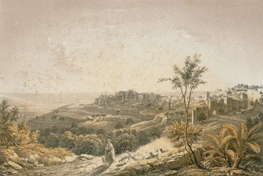 Ansicht von Jerusalem. Radierung von Bernatz et alii - Steinkopk J.F. Editore