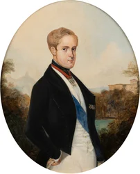 Porträt von Kaiser Peter II. von Brasilien 1825-1891, 1846