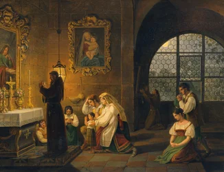 Das Innere einer italienischen Kirche