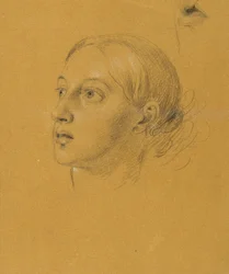 Kopfstudie zu "Arindal und Daura"