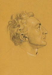 Kopfstudie zu "Rückkehr des Kaisers Franz aus Pressburg"