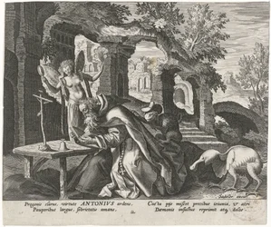 Antonius der Große als Einsiedler